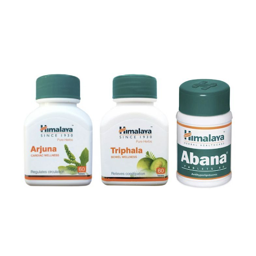 Набор Арджуна, Трифала, Абана (3 шт x 60 таб), Arjuna, Triphala, Abana Set, произв. Himalaya #1