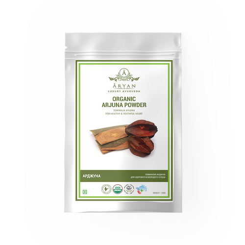 Органический порошок Арджуны (100 г), Organic Arjuna Powder, произв. Aryan #1