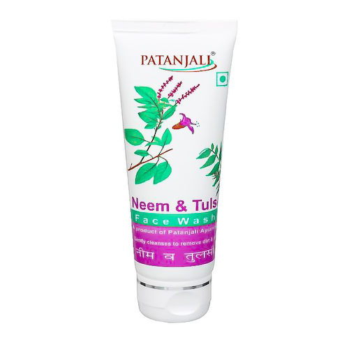 Гель для умывания с Нимом и Тулси (60 г), Neem Tulsi Face Wash, произв. Patanjali #1