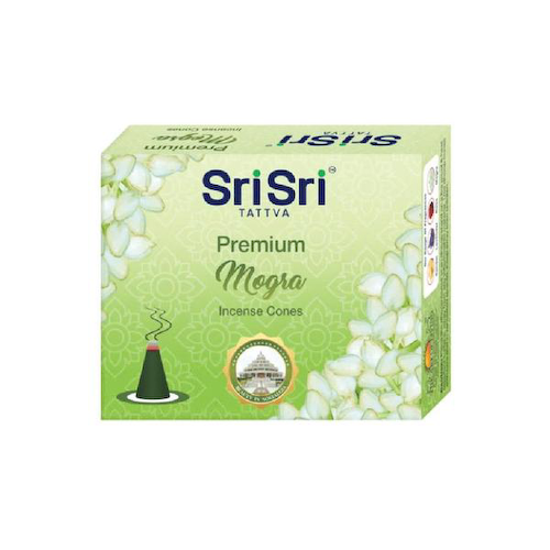 Благовония в конусах Премиум Могра (25 г), Incense Cones Premium Mogra, произв. Sri Sri Tattva #1