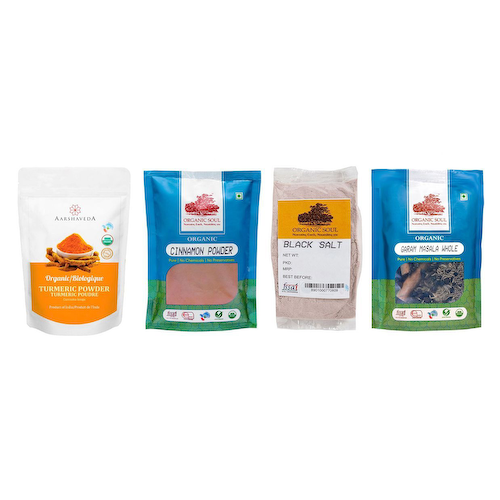 Набор органических специй (4 шт), Organic Spices Set of 4, произв. India #1