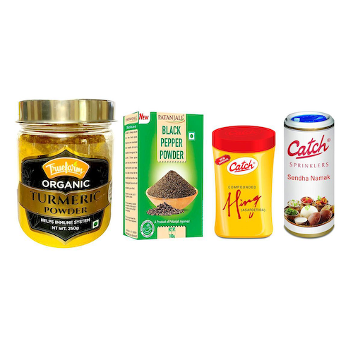 Набор специй для индийских блюд (4 шт), Spices for Indian Dishes Set of 4, произв. India #1