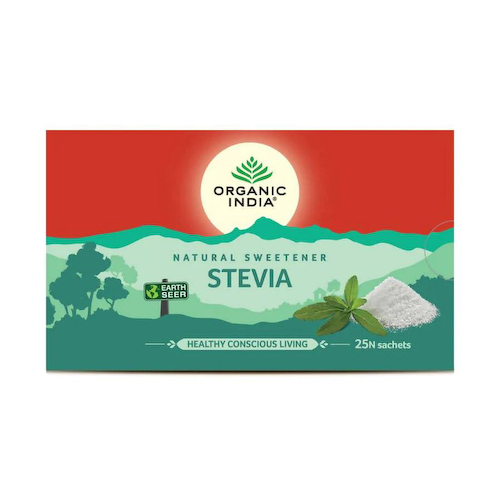 Стевия: натуральный заменитель сахара (25 пак, 1 г), Organic Stevia, произв. Organic India #1