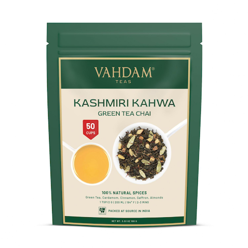 Кашмирский Кахва Чай (100 г), Kashmiri Kahwa Green Tea, произв. VAHDAM #1