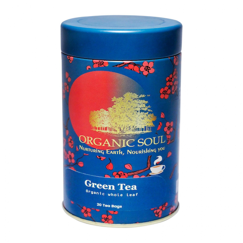 Органический цельнолистовой Зеленый чай (20 пак, 2 г), Green Tea Organic Whole Leaf, произв. Organic Soul #1