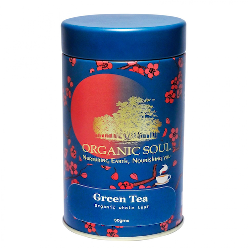 Органический цельнолистовой Зеленый чай (50 г), Green Tea Organic Whole Leaf, произв. Organic Soul #1