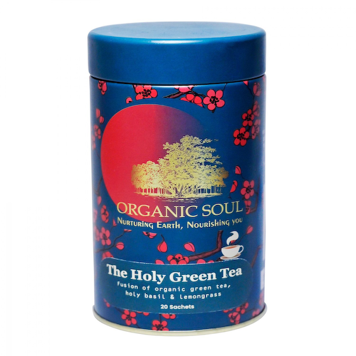 Органический Зеленый чай с Тулси и Лемонграссом (20 пак, 2 г), The Holy Green Tea, произв. Organic Soul #1