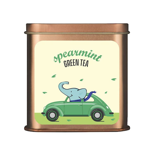 Зеленый чай Дарджилинг с Мятой (100 г), Spearmint Green Tea, произв. Tea Trunk #1
