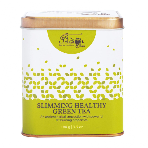 Зеленый чай для снижения веса (100 г), Slimming Healthy Green Tea, произв. Indian Chai #1