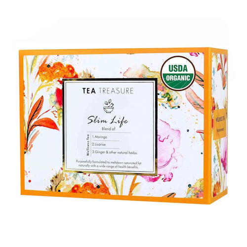Зеленый чай для снижения веса (18 пак, 2 г), Slim Life Wellness Tea, произв. Tea Treasure #1