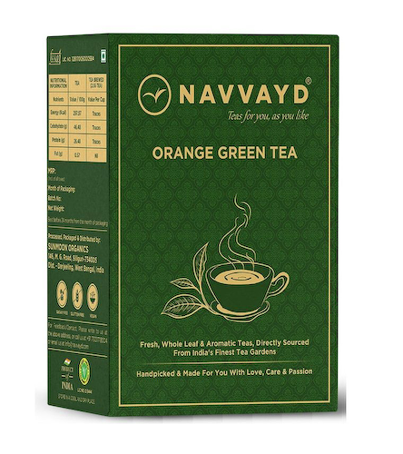 Зеленый чай с Апельсином (100 г), Orange Green Tea, произв. Navvayd #1
