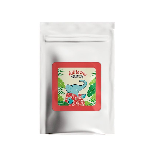 Зеленый чай с Гибискусом (100 г), Hibiscus Green Tea, произв. Tea Trunk #1