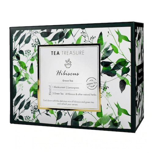 Зеленый чай с Гибискусом (18 пак, 2 г), Hibiscus Green Tea, произв. Tea Treasure #1