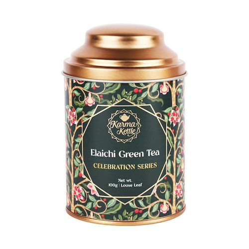 Зеленый чай с Кардамоном (100 г), Elaichi Green Tea, произв. Karma Kettle #1