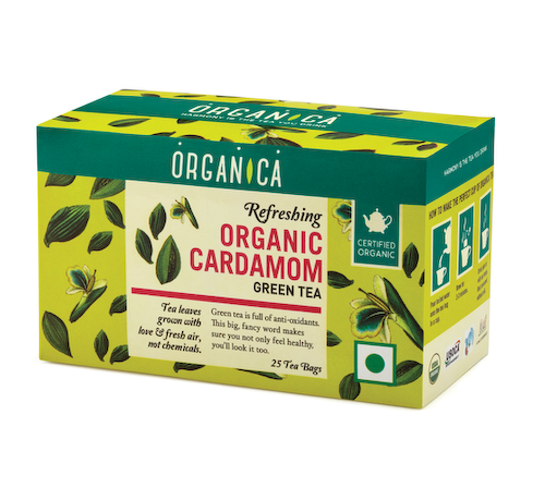 Зеленый чай с Кардамоном (25 пак), Organic Cardamom Green Tea, произв. Organica #1
