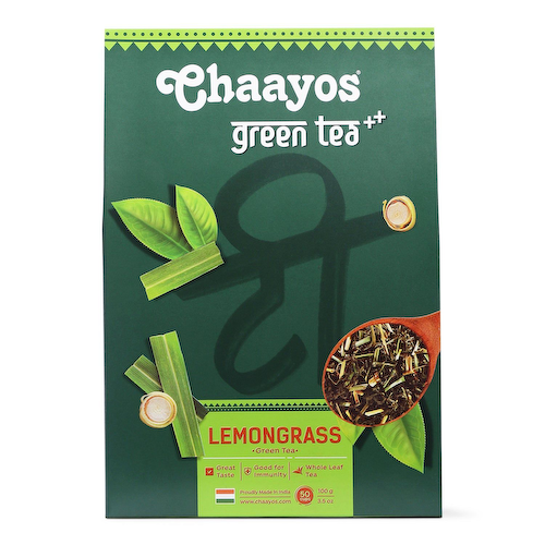 Зеленый чай с Лемонграссом (100 г), Lemongrass Green Tea, произв. Chaayos #1