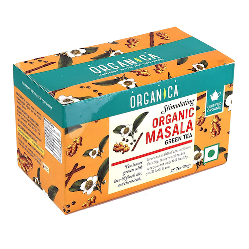 Зеленый чай с Масала (25 пак), Organic Masala Green Tea, произв. Organica #1