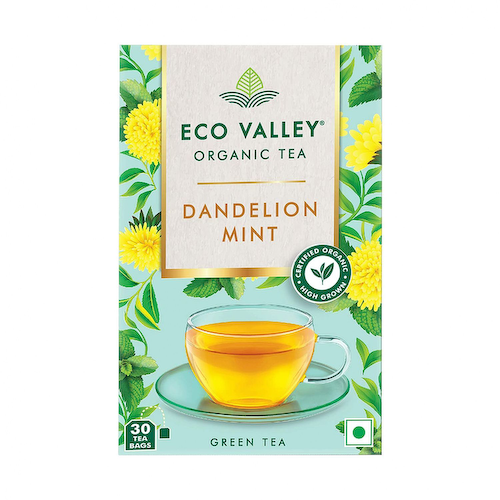 Зеленый чай с Одуванчиком и Мятой (30 пак), Green Tea Dandelion and Mint, произв. Eco Valley #1