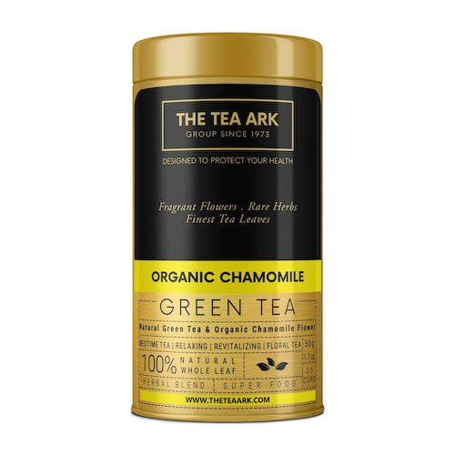 Зеленый чай с органической Ромашкой (50 г), Organic Chamomile Green Tea Tin, произв. INLIFE #1