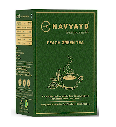 Зеленый чай с Персиком (100 г), Peach Green Tea, произв. Navvayd #1