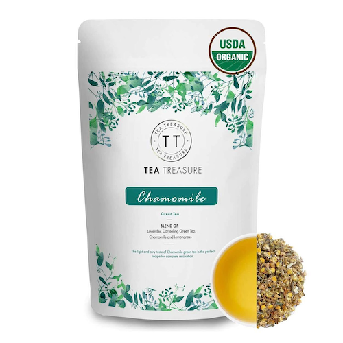 Зеленый чай с Ромашкой (100 г), Chamomile Green Tea, произв. Tea Treasure #1