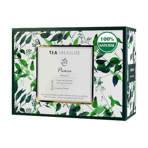 Зеленый чай с Жасмином (18 пак, 2 г), Peace Jasmine Green Tea, произв. Tea Treasure #1