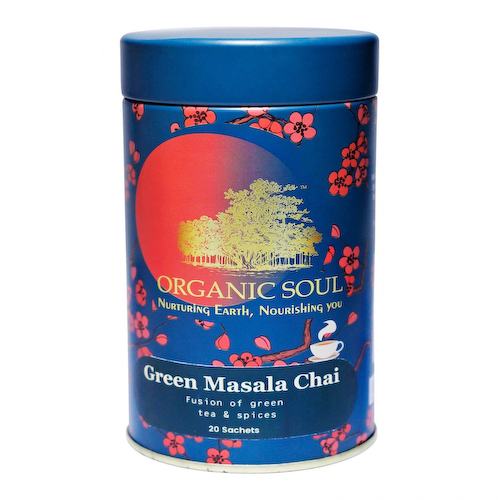 Зеленый чай со специями (20 пак, 2 г), Green Masala Chai, произв. Organic Soul #1