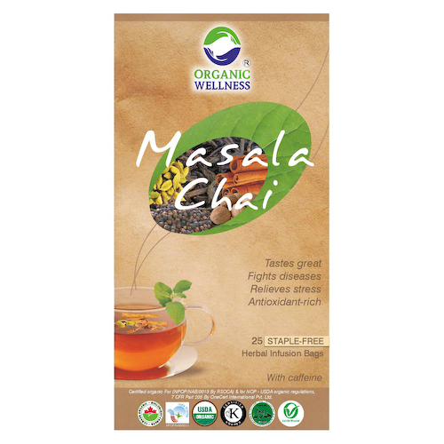 Чай Масала (25 пак, 1.55 г), Masala Chai Tea, произв. Organic Wellness #1