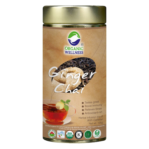 Чай с Имбирём (100 г), Ginger Chai, произв. Organic Wellness #1