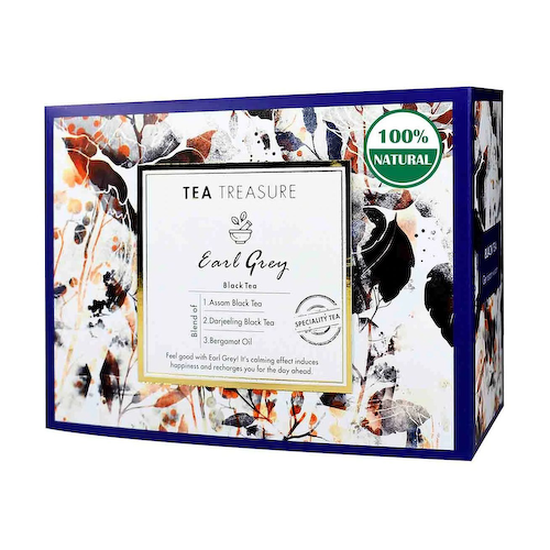 Черный чай Эрл Грей (18 пак, 2 г), Earl Grey Black Tea, произв. Tea Treasure #1