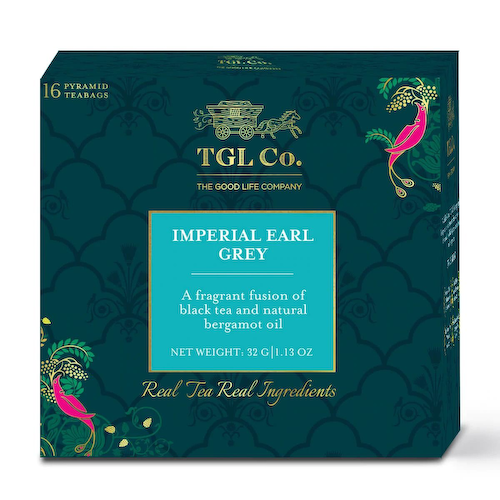 Черный чай Эрл Грей Империал (16 пак, 2 г), Imperial Earl Grey Black Tea, произв. TGL Co. #1