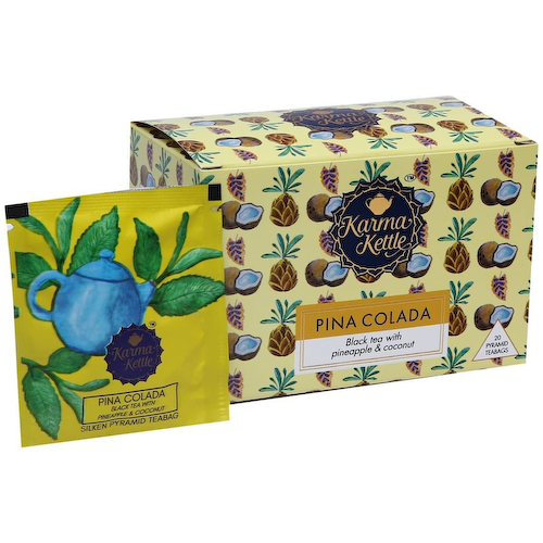 Черный чай с Ананасом и Кокосом (20 пак, 2 г), Pina Colada, произв. Karma Kettle #1