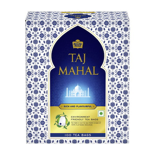 Черный чай Тадж Махал (100 пак, 1.9 г), Taj Mahal Tea, произв. Brooke Bond #1