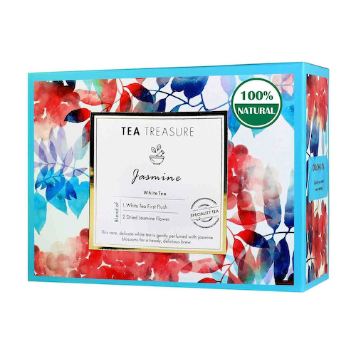 Белый чай с Жасмином (18 пак, 2 г), Jasmine White Tea, произв. Tea Treasure #1