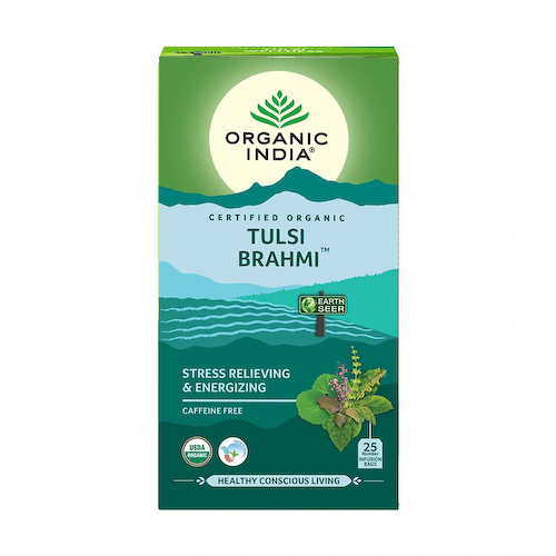 Чай с Тулси и Брахми (25 пак, 1,74 г), Tulsi Brahmi Tea, произв. Organic India #1