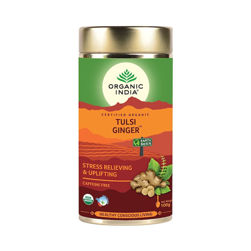 Чай с Тулси и Имбирем (100 г), Tulsi Ginger, произв. Organic India #1
