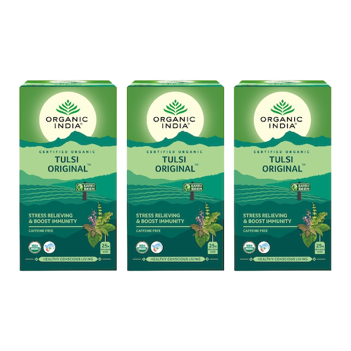 Набор чая с Тулси (3 x 25 пак, 1,74 г), Tulsi Original Set, произв. Organic India #1