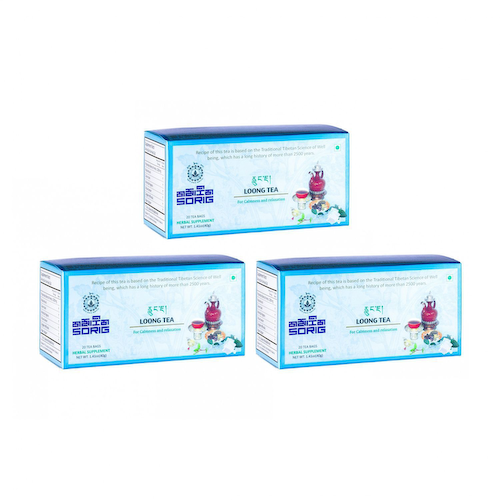 Набор Лунг: тибетский чай (3 x 20 пак, 2 г), Loong Tea Set, произв. Sorig #1