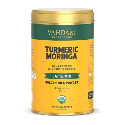 Смесь латте из Куркумы и Моринги (100 г), Turmeric Moringa Latte Mix, произв. VAHDAM #1