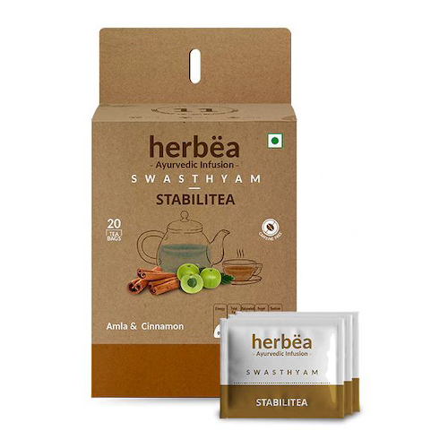 Свастьям: чай при диабете (20 пак, 1,5 г), Swasthyam Stabilitea, произв. Herbëa #1