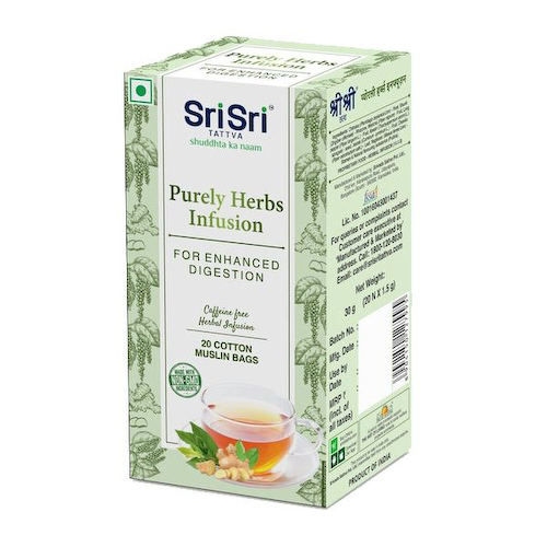 Травяной чай (20 пак, 1,5 г), Purely Herbs Infusion, произв. Sri Sri Tattva #1