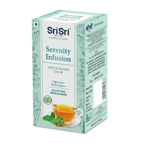Травяной чай для спокойствия (20 пак, 1,5 г), Serenity Infusion, произв. Sri Sri Tattva #1