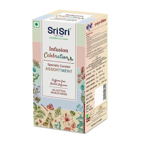 Травяной чай с 4 вкусами (20 пак), Infusion Celebrations, произв. Sri Sri Tattva #1