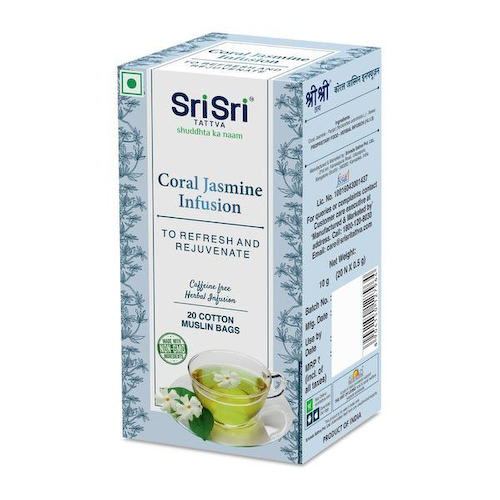 Травяной чай с Коралловым жасмином (20 пак, 0,5 г), Coral Jasmine Infusion, произв. Sri Sri Tattva #1