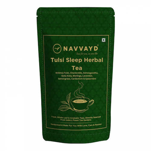 Травяной чай с Тулси для здорового сна (50 г), Tulsi Sleep Herbal Tea, произв. Navvayd #1