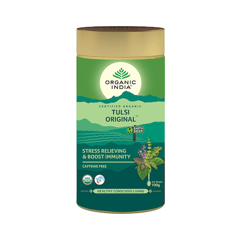 Тулси: чай для снятия стресса и укрепления иммунитета (100 г), Tulsi Original, произв. Organic India #1