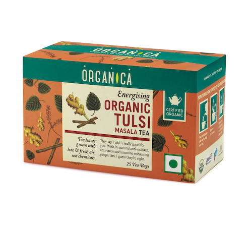 Тулси чай с  Масала (25 пак), Organic Tulsi Masala Tea, произв. Organica #1