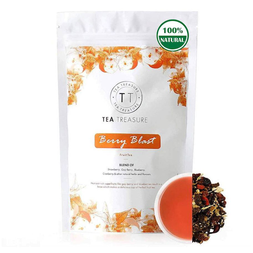 Ягодный чай (100 г), Berry Blast Fruit Tea, произв. Tea Treasure #1