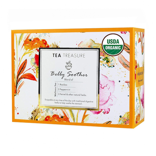 Чай Ройбуш для пищеварения (18 пак, 2 г), Belly Soother Wellness Tea, произв. Tea Treasure #1