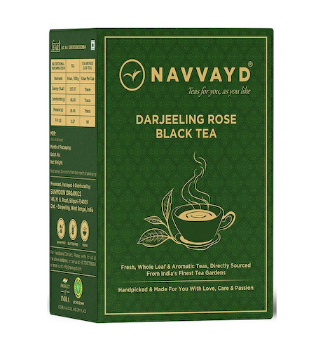 Черный чай Дарджилинг с Розой (100 г), Darjeeling Rose Black Tea, произв. Navvayd #1